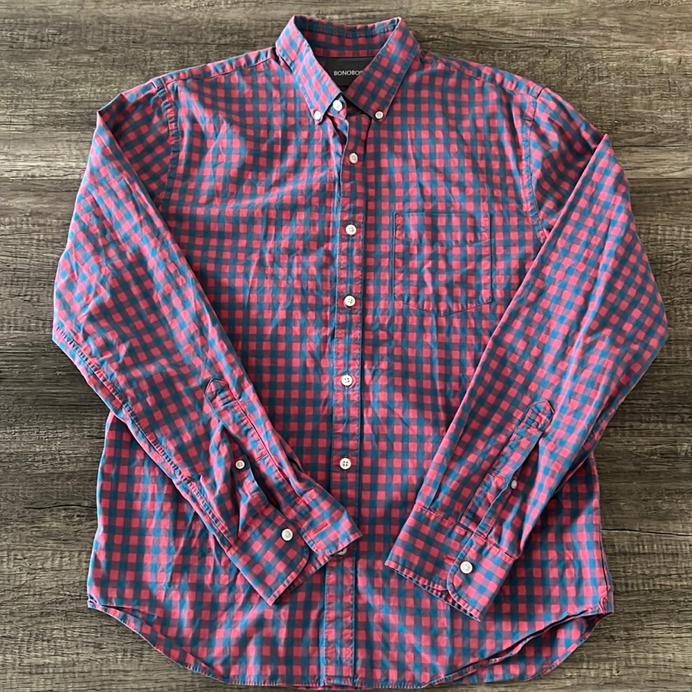 Bonobos Mens Medium Standard Fit Button Down Shirt